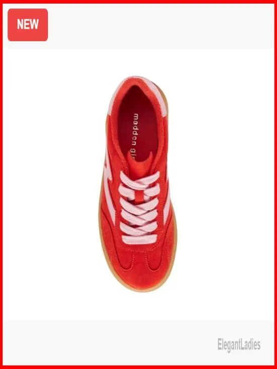 Women's Platform Sneakers with 2.5 Inch Heel, Fabric Upper, Lace-Up Closure - Picture 5 of 7